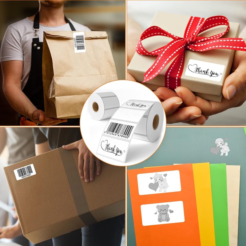 Thermal Shipping Labels 2-1/4 x 1-1/4 Inch - 12 Rolls of 1000 Labels Each