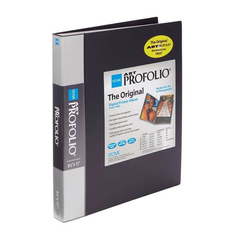 8.5x11 Art Portfolio with 48 Clear Pockets - Acid-Free Presentation Binder