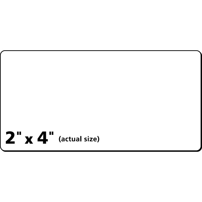 Avery Shipping Labels 2x4 White Paper TrueBlock Laser Inkjet 100 Labels