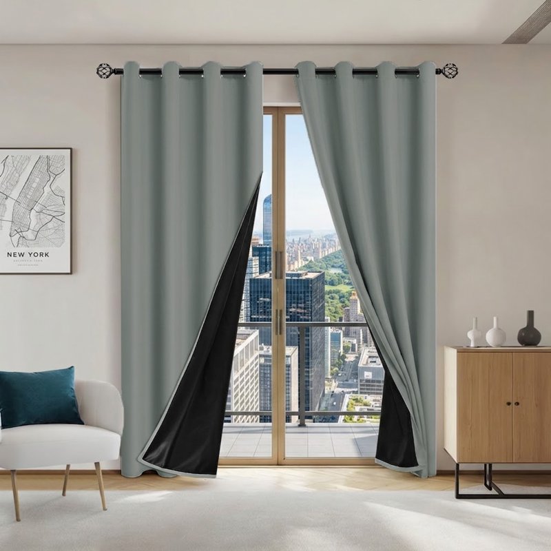 Blackout Window Curtains 95% Light Blocking Thermal Insulated Drapes for Bedroom & Living Room