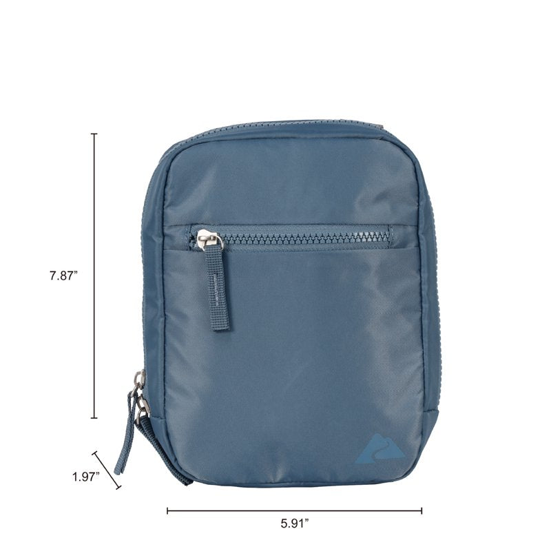 Unisex 2L Nylon Crossbody Bag with Adjustable Strap for Daily Use