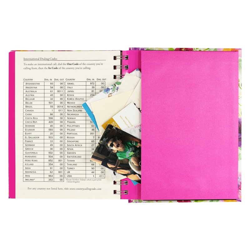 Large Address Book with Tabbed Dividers and Gold Foil Embossing – Organize 350+ Contacts