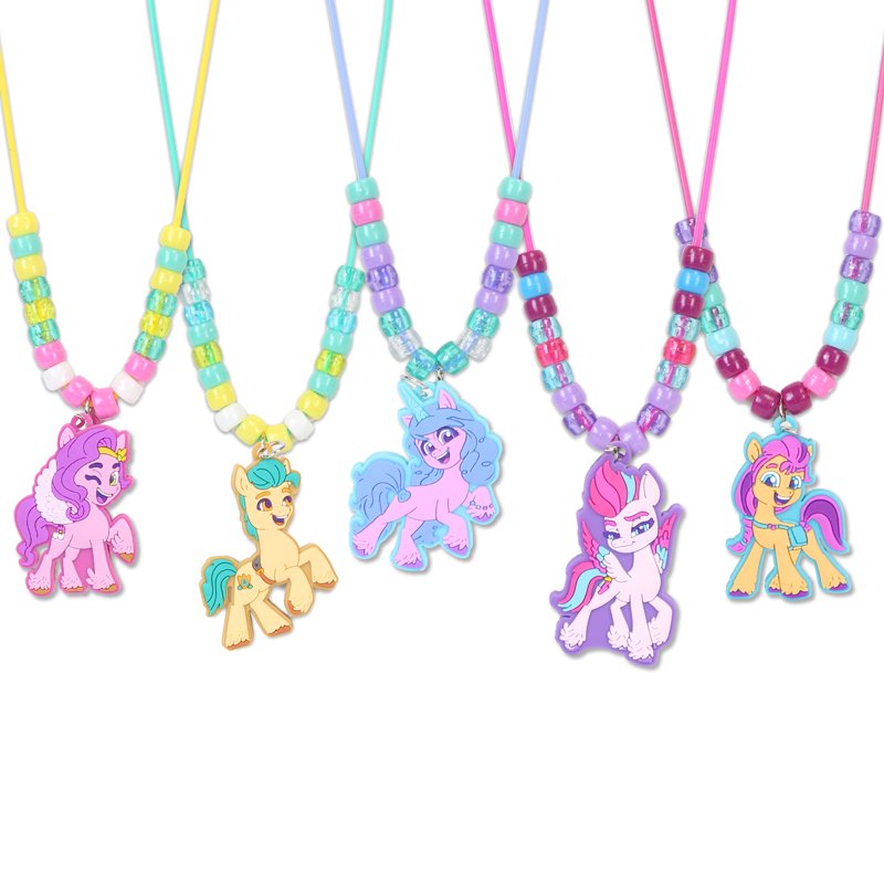 My Little Pony Necklace Craft Kit for Kids - 160 Pieces Jewelry Making Set