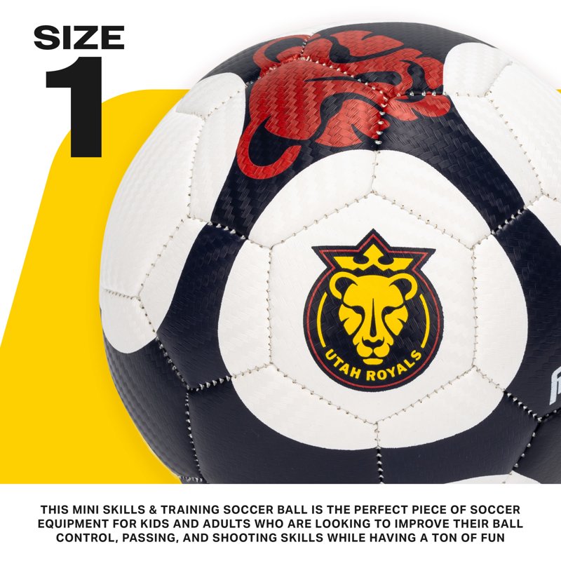 Mini Size 1 NWSL Utah Royals Soccer Ball - Franklin Official Training Ball with Pump Included