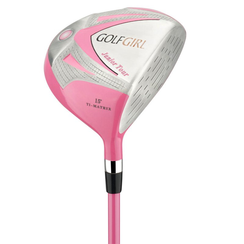 Junior Girls Golf Club Set V3 with Pink Clubs and Bag for Right Handed