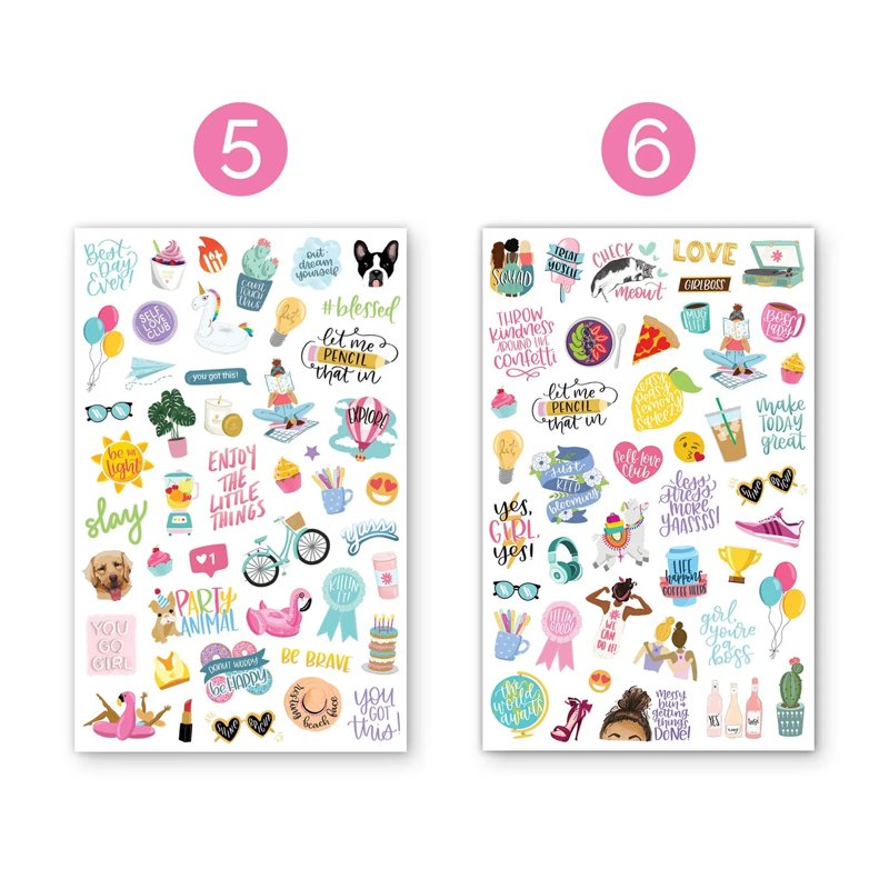 Planner Sticker Pack - 475 Hand-Drawn Productivity & Decor Stickers