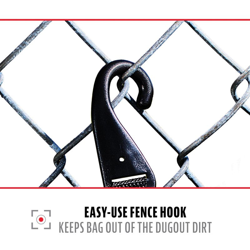 Youth Baseball Bat Pack Bag - Holds 2 Bats, Large Storage, Ventilated & Comfortable Straps