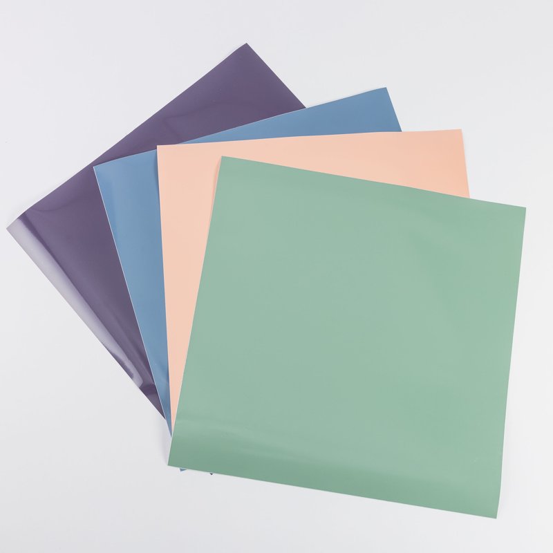 Permanent Craft Vinyl Sheets - Cool Tone Sampler for DIY Projects - 12x12 Inches