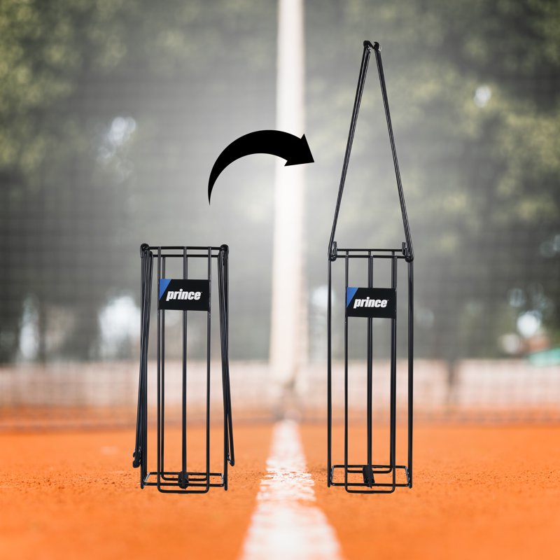 Pickleball Ball Hopper with Non-Slip Handle - Portable Tennis & Padel Collector