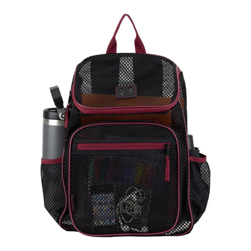 Mesh Backpack with Spacious Main Compartment & Hydration Pockets
