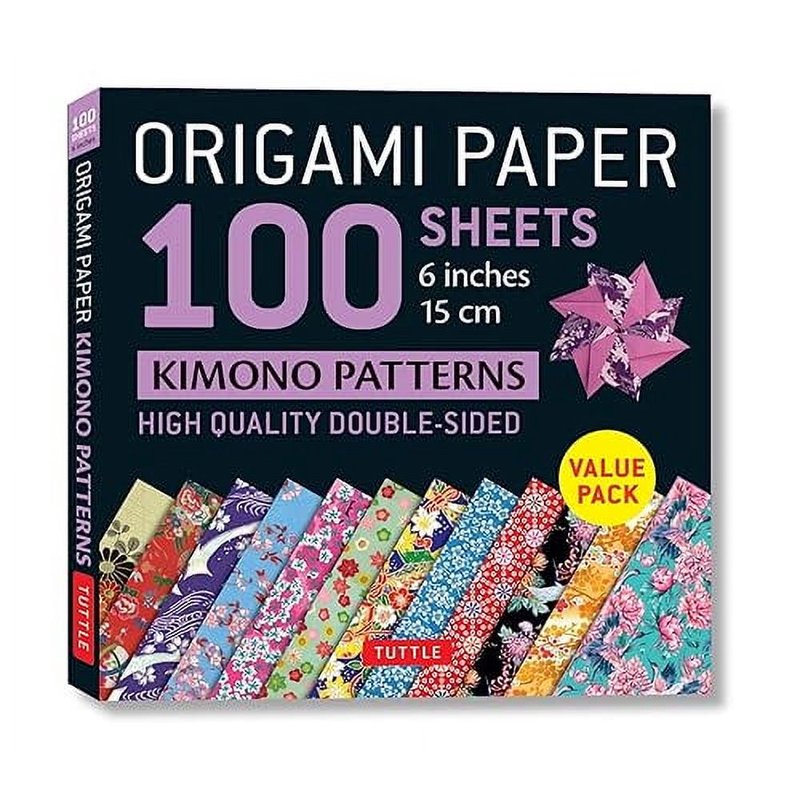 Origami Paper Pack 6x6 Inch Double-Sided Kimono Patterns 100 Sheets