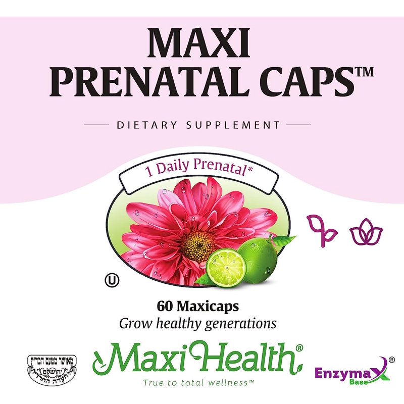 Prenatal Multivitamins with Iron & Biotin - Complete Pregnancy Support, 60+ Count