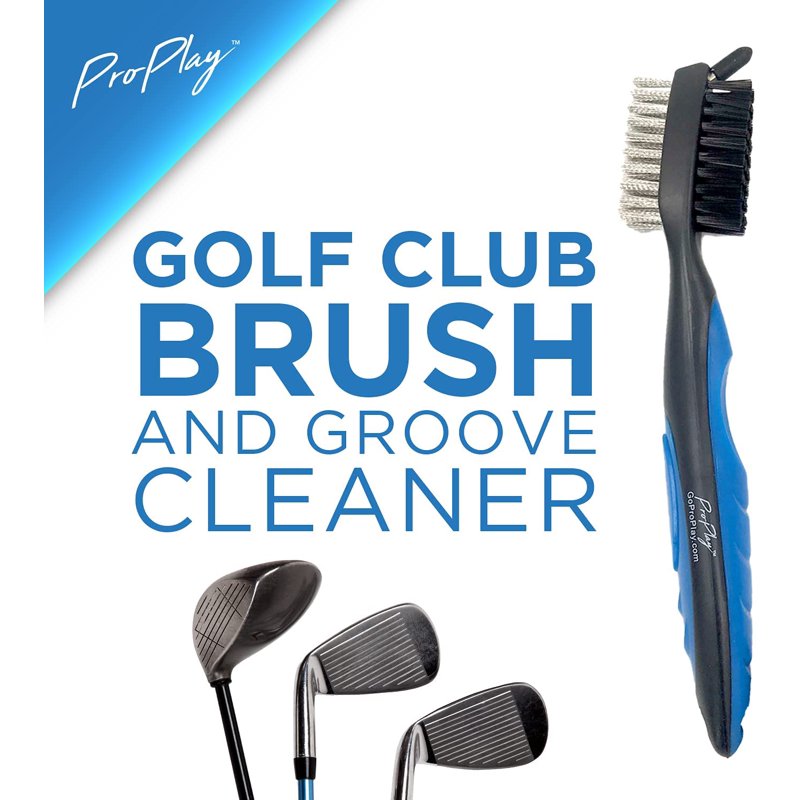 Golf Club Cleaner Brush and Groove Cleaner Tool - Retractable Carabiner, Lightweight