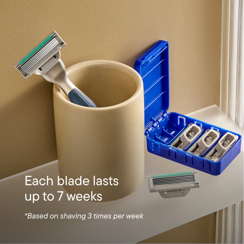 Men's Razor Blade Refills - Compatible with Harry's Plus Razor, 12 Count