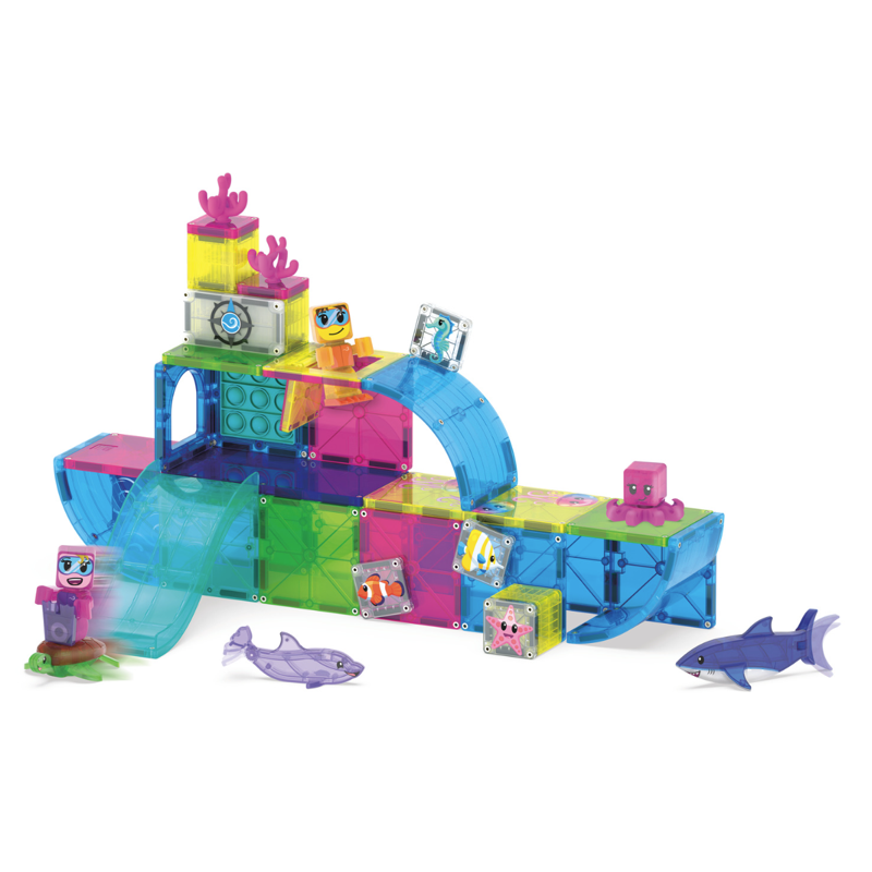Magnetic Construction Set Undersea Adventure 58-Piece Playset for Kids