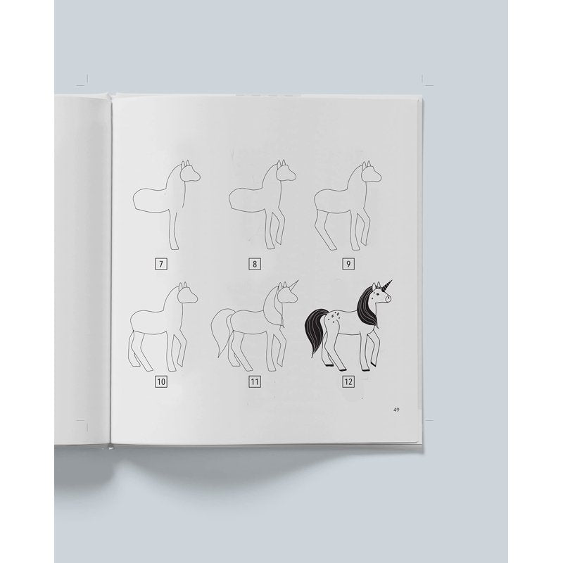 Kids Drawing Book with Cars, Unicorns, Dragons & Cupcakes - Creative Art for Ages 6-12