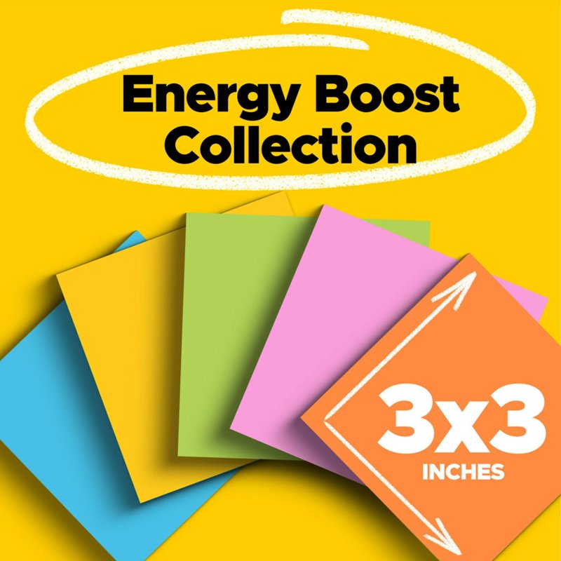Post-it Super Sticky Notes 3x3 Inches - Rio de Janeiro Pack of 16 Pads