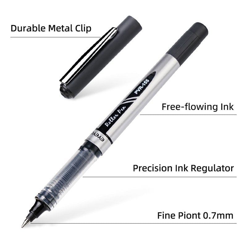 75-Pack Blue Ink Rollerball Pens 0.7mm Medium Point for Office & Note-Taking