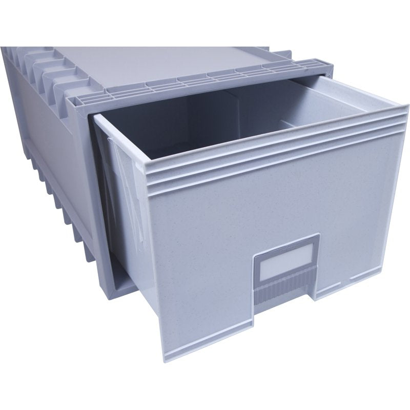 Storex Plastic Archive Drawer for Letter-Size Files, 24-Inch Depth, Gray/Granite