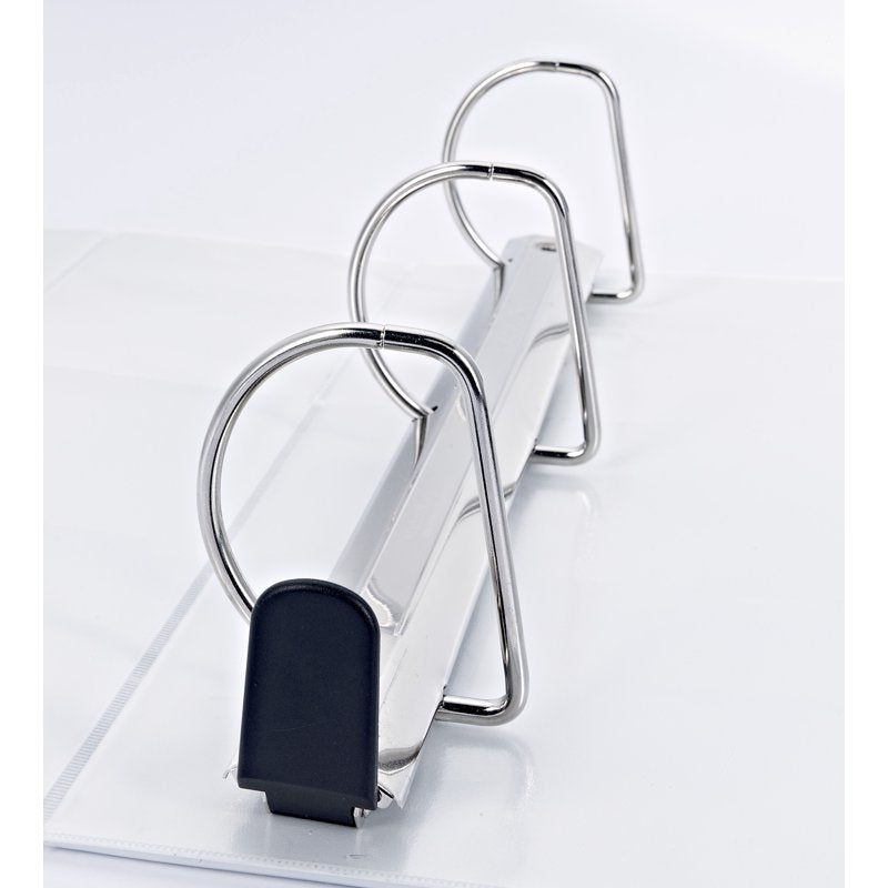 Heavy Duty View Binder with One-Touch Slant Rings - 1.5 Inch Capacity, White