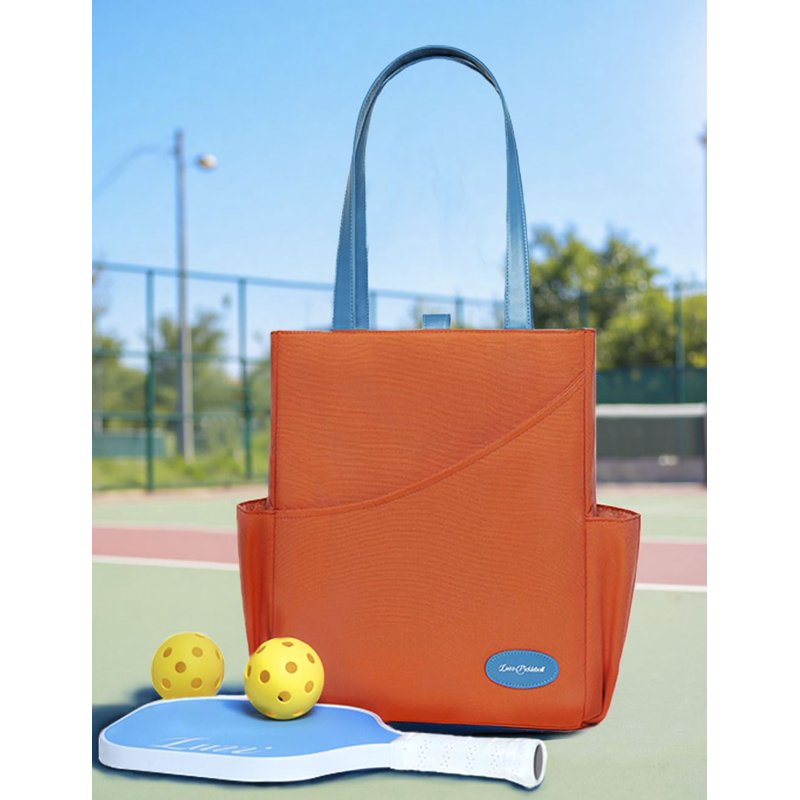 Luzz Pickleball Tote Bag Orange - Versatile Sports Shoulder/Carry Bag for Men & Women
