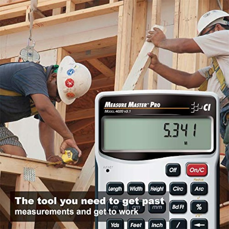 Measuring Calculator for Feet-Inch-Fraction and Metric Conversions