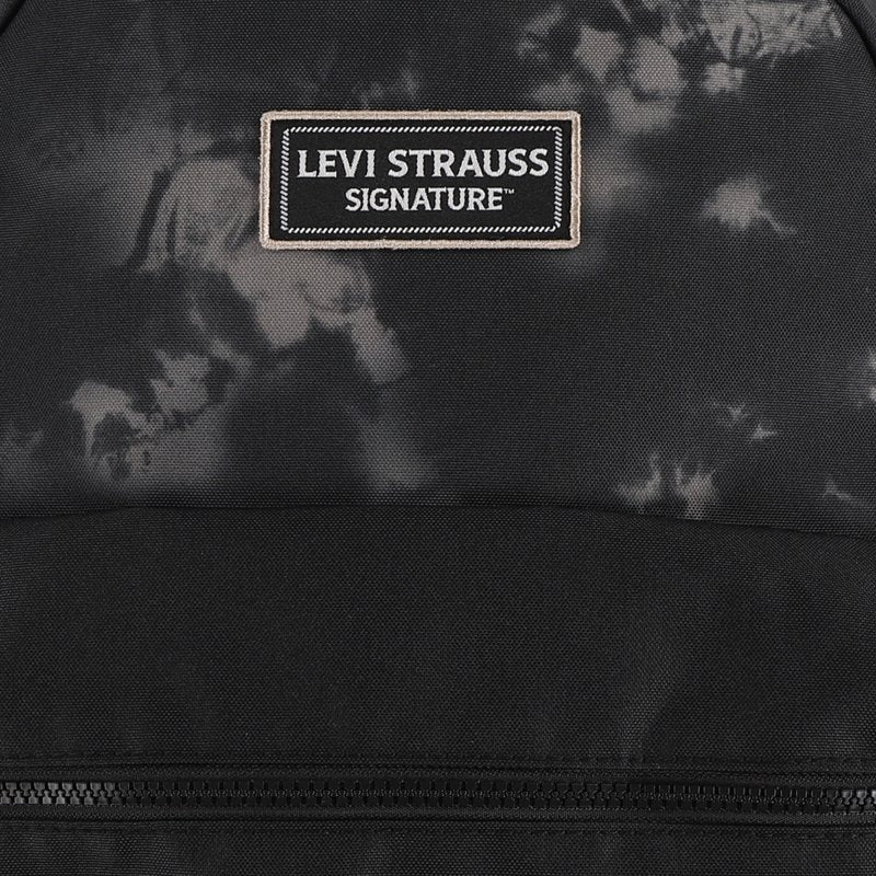 Unisex Tie Dye Varsity Patches Backpack 17-inch Dome Style School Bag
