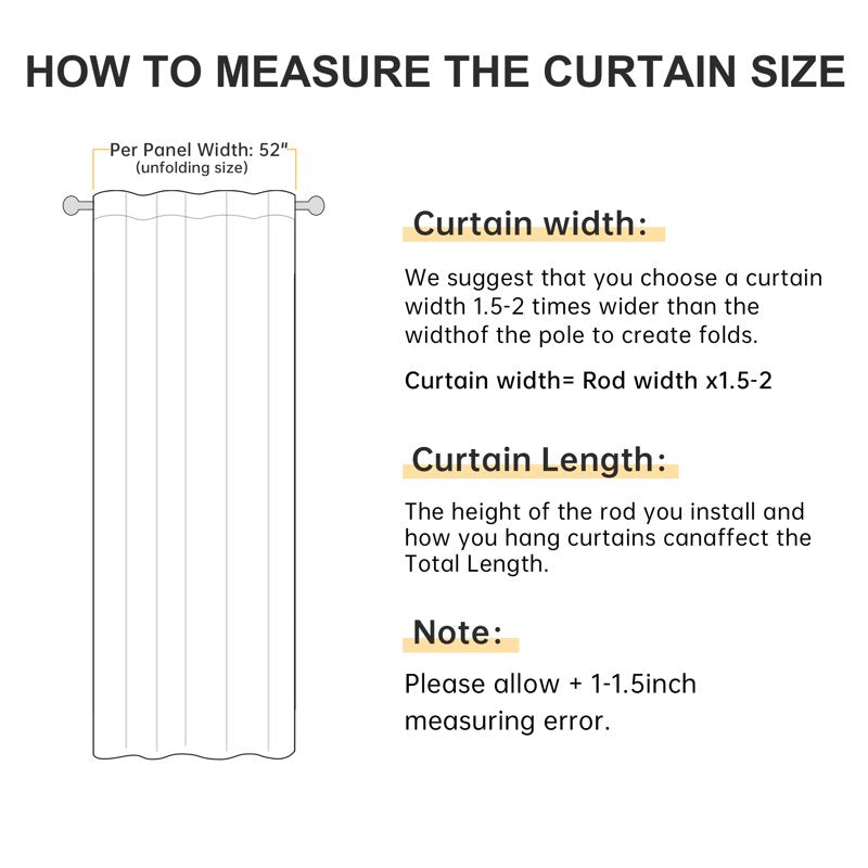 Blackout Faux Linen Curtains Set - Thermal Insulated Privacy Window Panels