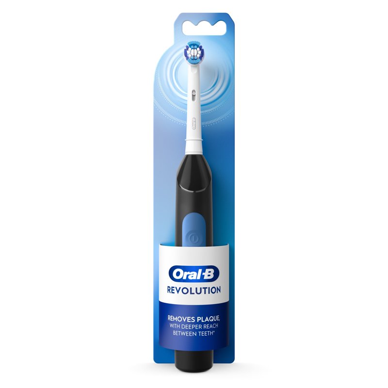 Electric Toothbrush Set with Replacement Head & Batteries - Black, Multi-pack