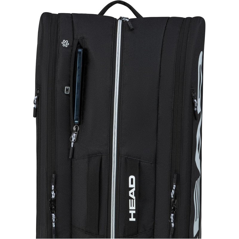 Padel Tennis Bag 7-Racquet Capacity with Climate Control & Reflective Design