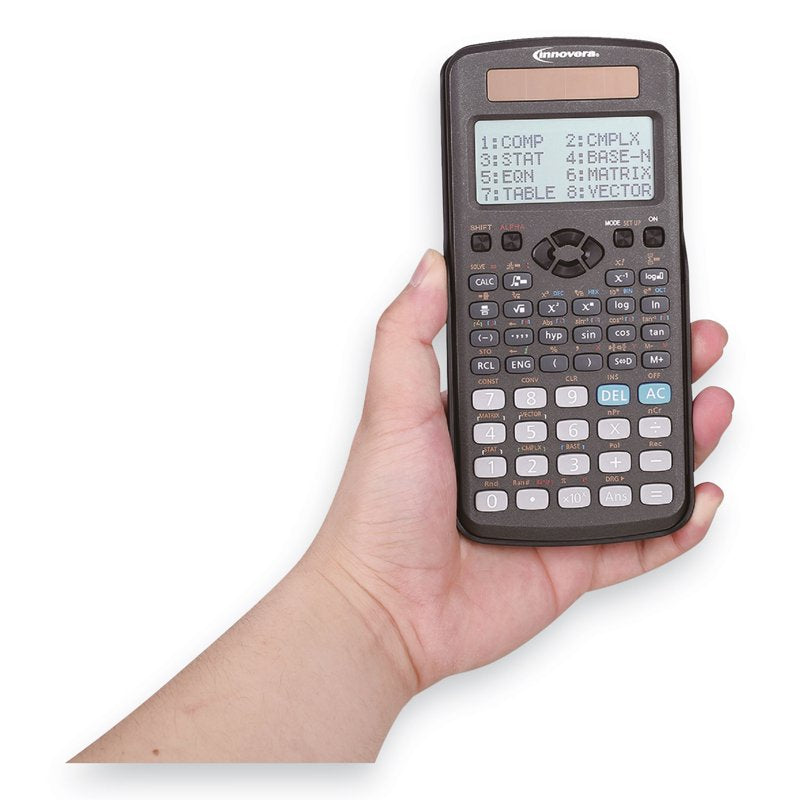 Large Button Calculator with 12-Digit LCD Display - Dual Solar Power Office & Home