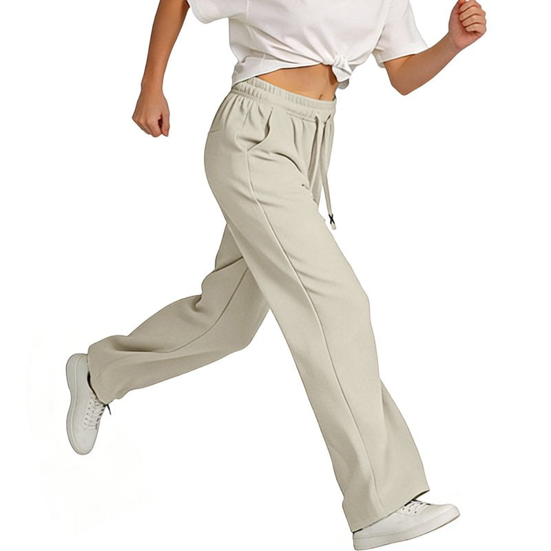 Women's Quick Dry Athletic Pants with Pockets - High Waist, Casual, Lightweight