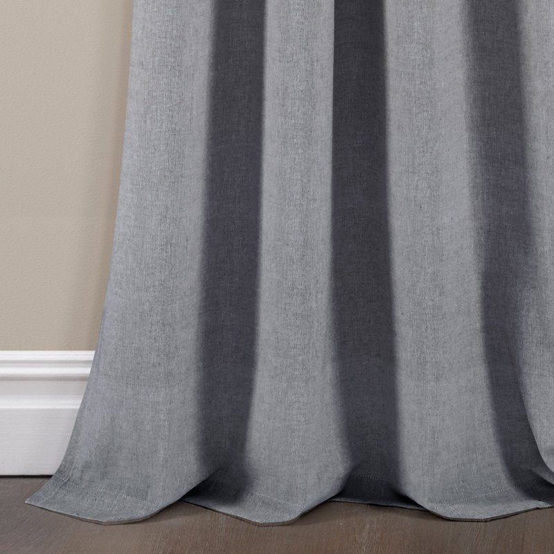 Farmhouse Style Stripe Cotton Window Panel Set - Eco-Friendly Recycled Fabric