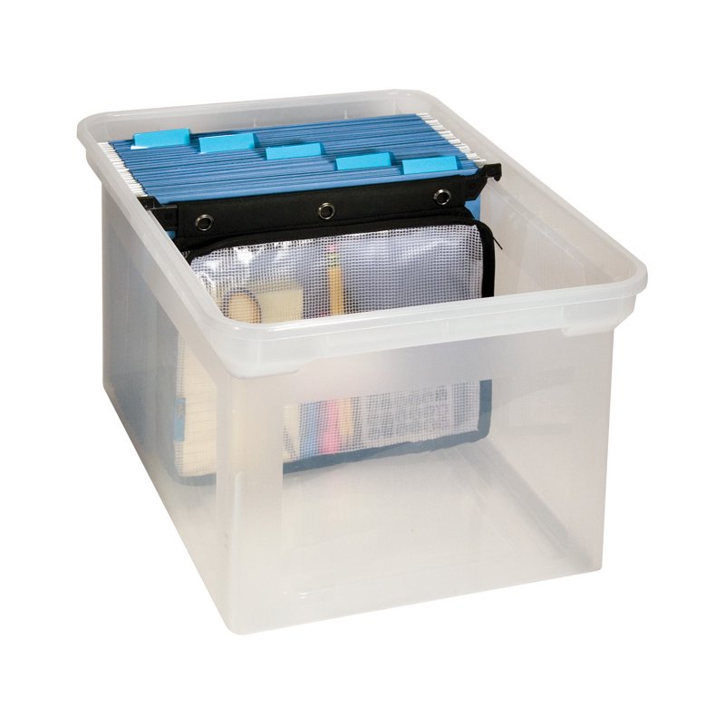 Expanding Clear Mesh Zipper Pouch for Office & File Storage - Letter Size