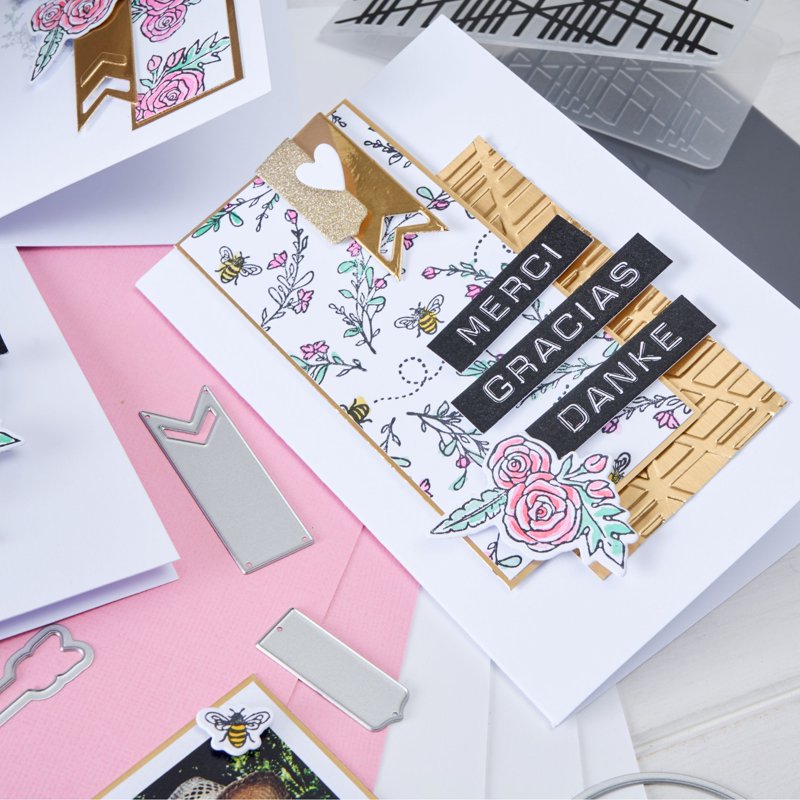 Mini Die Cutting Machine Starter Kit for Cardmaking & Crafts - Portable & Lightweight