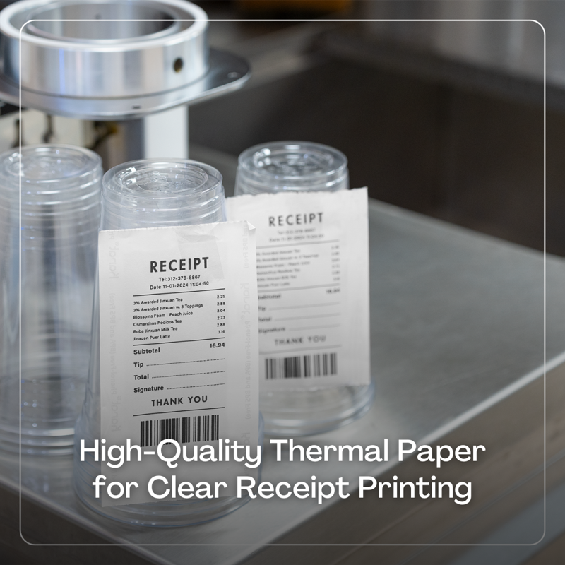 Thermal Receipt Paper Rolls - BPA-Free, Multi-Size, High-Quality for POS & Calculators