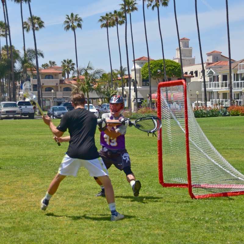 Portable Regulation Lacrosse Goal with Steel Frame - Kids & Adults Backyard Setup