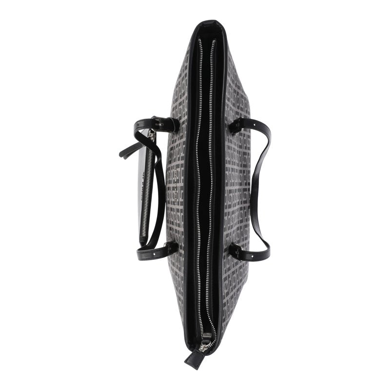 Women's Savannah Tote Bag with Detachable Pouch - Black Jacquard