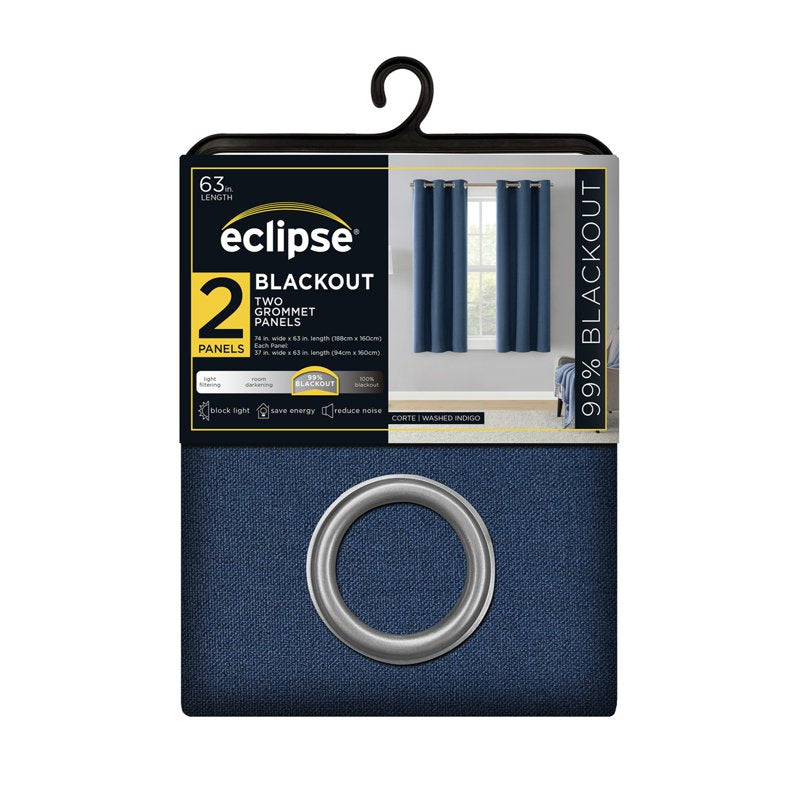Blackout Curtains Set - Modern Window Treatment for Room Darkening & Insulation