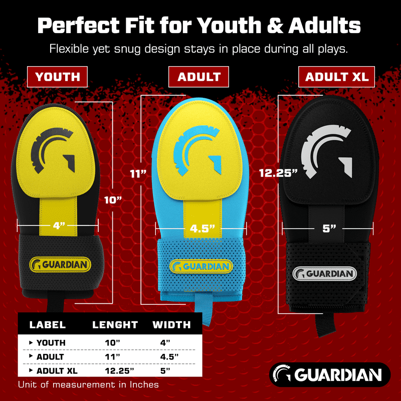 Baseball Sliding Mitt Hand Guard Youth & Adult Sizes Shock Absorption Athletic Fit