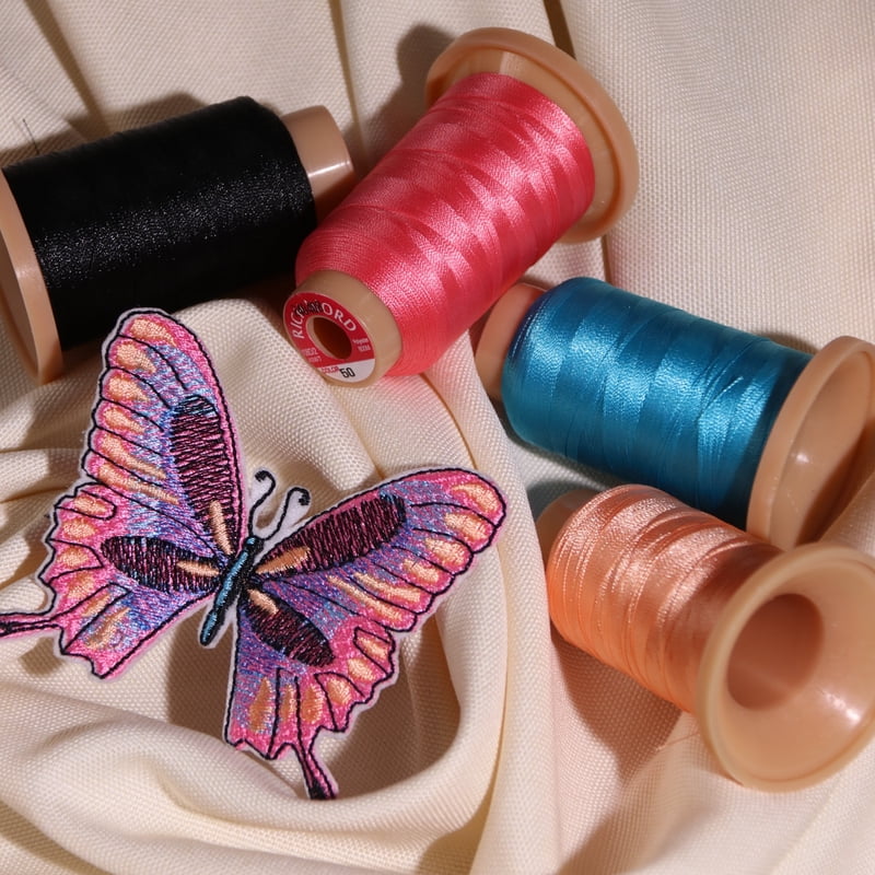 Embroidery Thread Kit - 60 Colors, 800M Polyester Spools for Sewing & Crafting