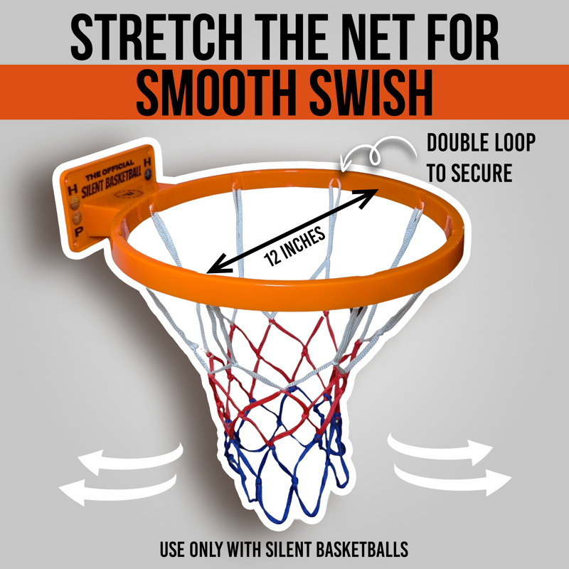 Silent Indoor Basketball Hoop Wall Mount - Noise-Free Practice for Shooting & Skills