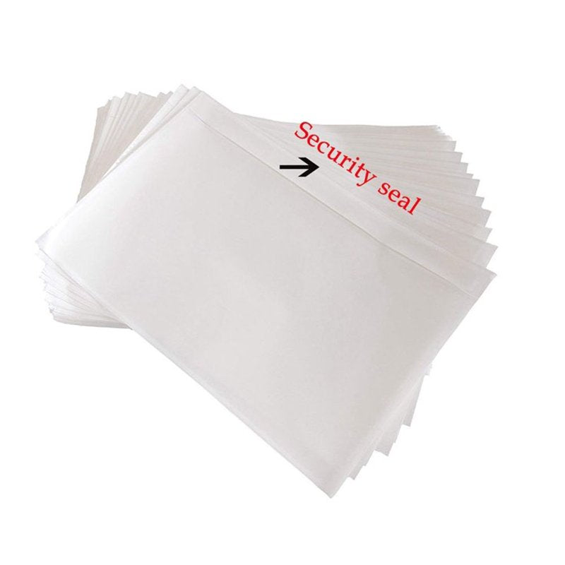 Clear Adhesive Shipping Label Envelopes for Packing List & Documents - 6x9 Inches, Pack of 100+