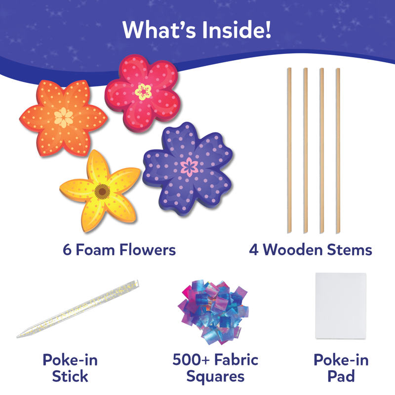 Mess-Free DIY Flower Bouquet Craft Kit for Kids - Creative Art Set