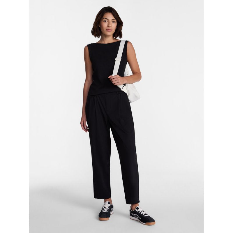 Women's Tapered Interlock Dress Pants - High Rise, Moisture-Wicking, 27-Inch Inseam
