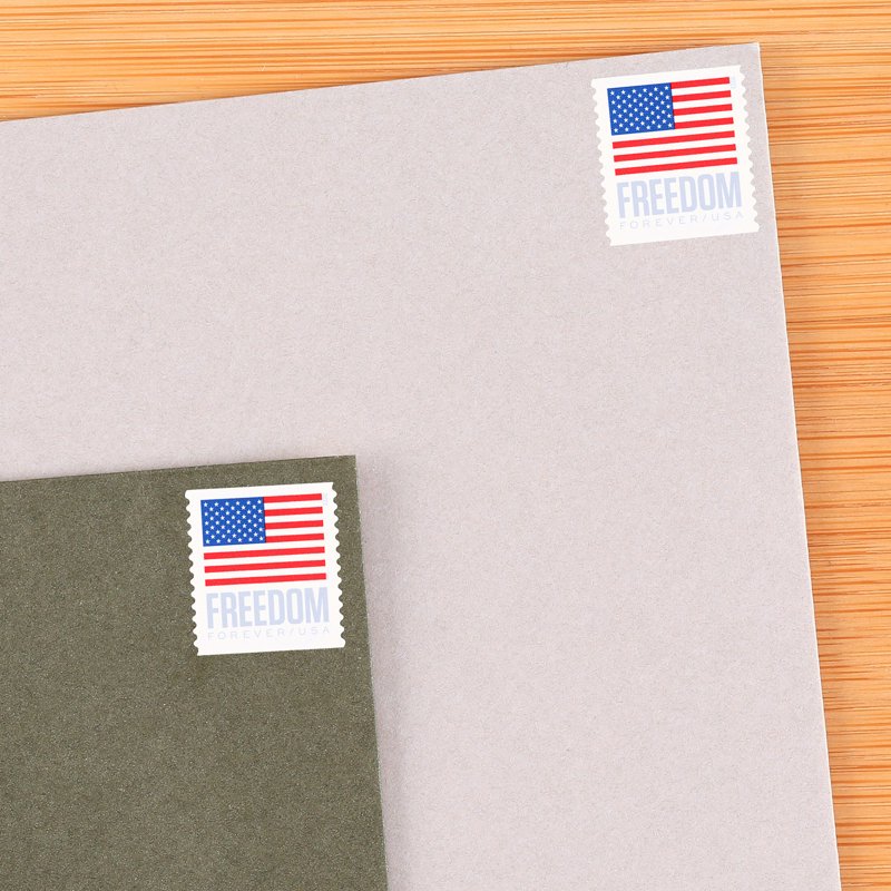USPS 2023 Freedom Flag Postage Stamp Book of 20 Patriotic USA Forever Stamps