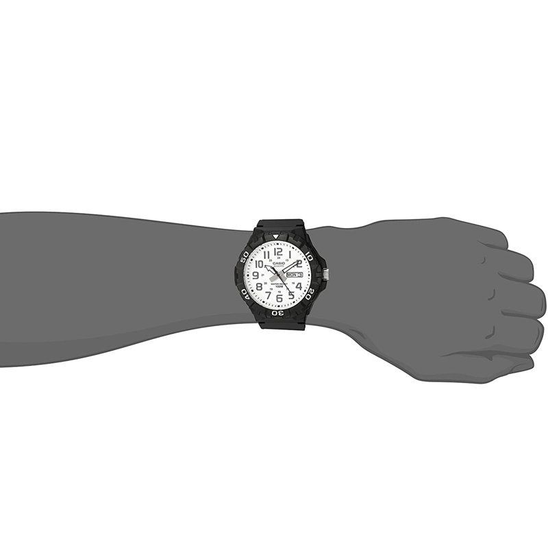 Oversized Dive Style Watch for Men - Water Resistant 100M, Large Resin Case