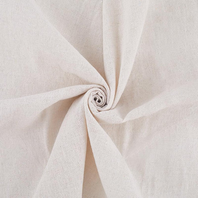 White Linen Fabric Cotton Cloth for Sewing Embroidery Craft DIY Garments