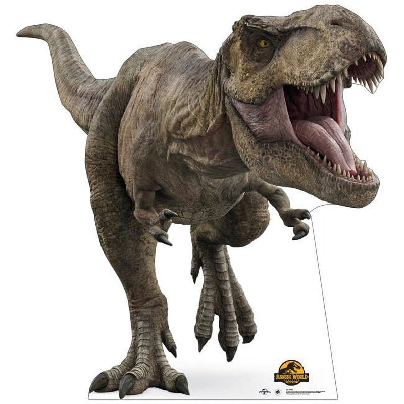 Jurassic World T-Rex Cardboard Cutout - Dinosaur Standee for Parties & Decor