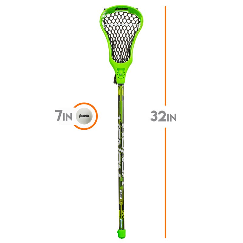 Youth Lacrosse Practice Set - 2 Sticks & Ball for Beginners, 32 Inch
